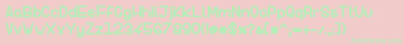 fuente InFormal Style Bold – Fuentes Verdes Sobre Fondo Rosa