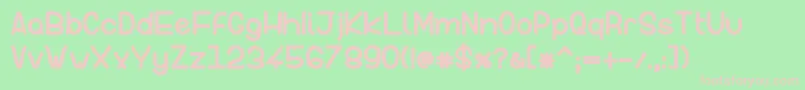 InFormal Style Bold Font – Pink Fonts on Green Background