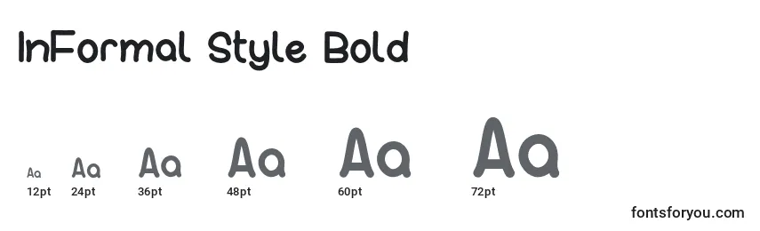 InFormal Style Bold Font Sizes