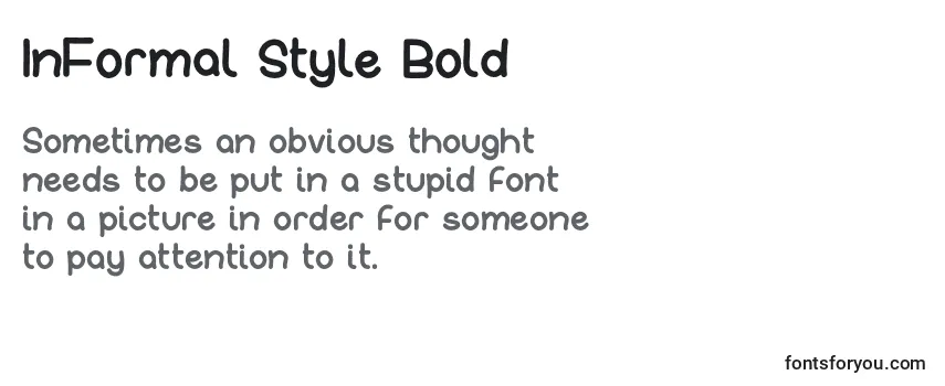 Шрифт InFormal Style Bold
