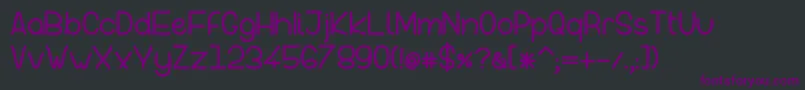 Шрифт InFormal Style Regular – фиолетовые шрифты на чёрном фоне
