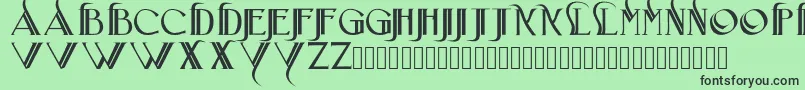Iniciatica Font – Black Fonts on Green Background