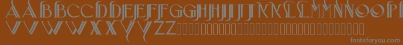 Iniciatica Font – Gray Fonts on Brown Background