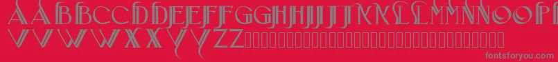 Iniciatica Font – Gray Fonts on Red Background