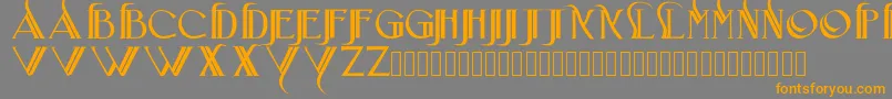 Iniciatica Font – Orange Fonts on Gray Background