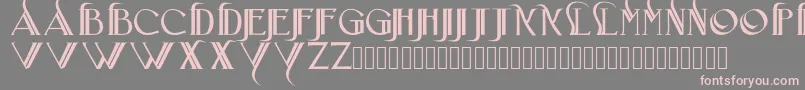 Iniciatica Font – Pink Fonts on Gray Background