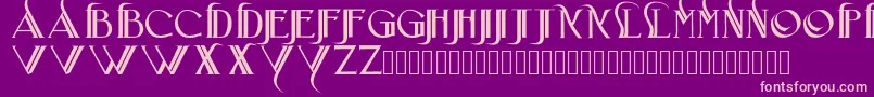 Iniciatica Font – Pink Fonts on Purple Background