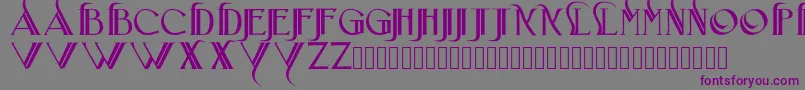 Iniciatica Font – Purple Fonts on Gray Background