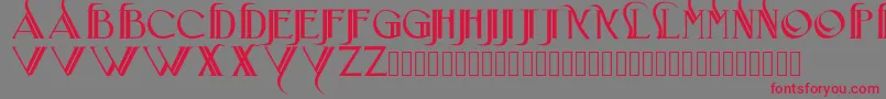 Iniciatica Font – Red Fonts on Gray Background
