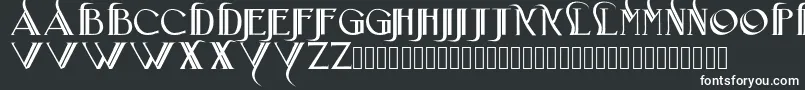 Iniciatica Font – White Fonts on Black Background