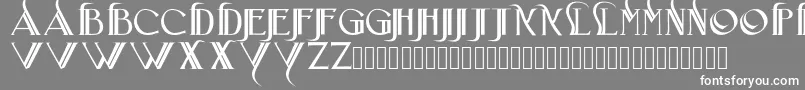 Iniciatica Font – White Fonts on Gray Background