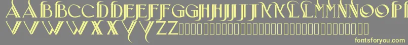 Iniciatica Font – Yellow Fonts on Gray Background