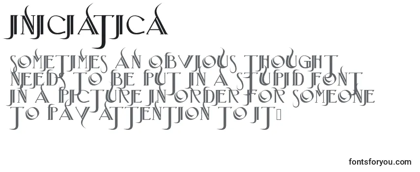 Review of the Iniciatica Font