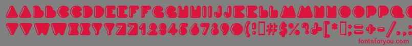 Ink Highlight Font – Red Fonts on Gray Background