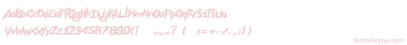 Шрифт Ink Noise – розовые шрифты