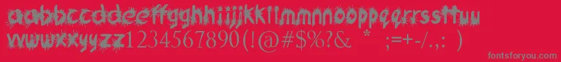 Шрифт Ink Studio – серые шрифты на красном фоне