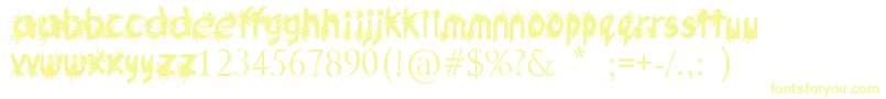 Ink Studio-fontti – keltaiset fontit