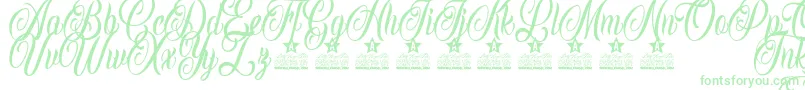 Fonte Inked Angels Personal Use – fontes verdes