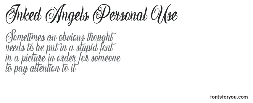 Review of the Inked Angels Personal Use Font