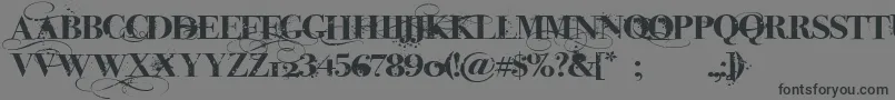 iNked God Font – Black Fonts on Gray Background