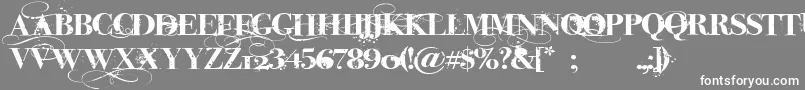 iNked God Font – White Fonts on Gray Background