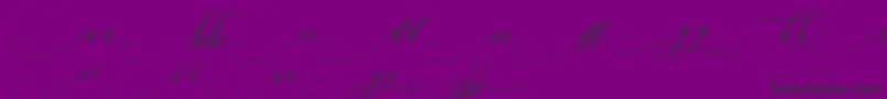 Fonte Inkland – fontes pretas em um fundo violeta