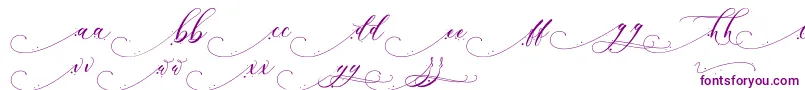 Inkland-Schriftart – Violette Schriften
