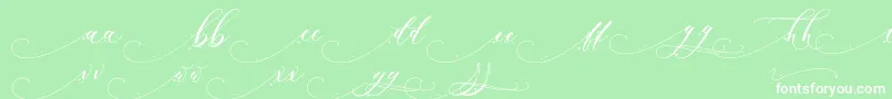 Inkland Font – White Fonts on Green Background