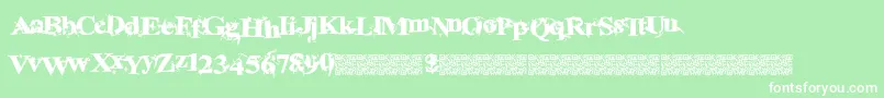InkSpecial Font – White Fonts on Green Background