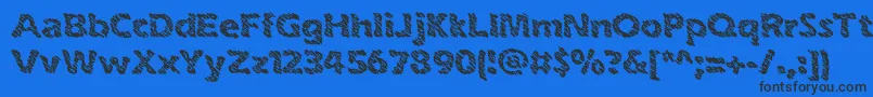 inkswipe Font – Black Fonts on Blue Background