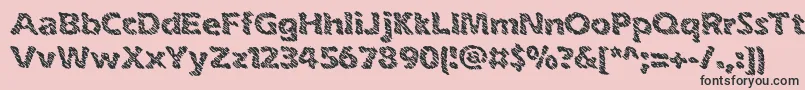 inkswipe Font – Black Fonts on Pink Background