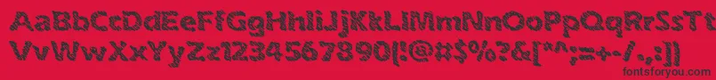 inkswipe Font – Black Fonts on Red Background