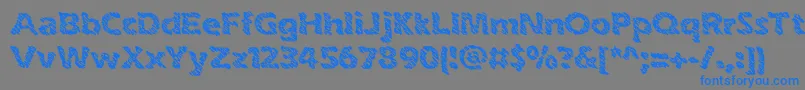 inkswipe Font – Blue Fonts on Gray Background