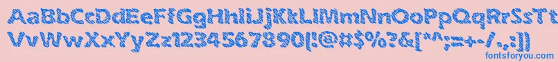 Шрифт inkswipe – синие шрифты на розовом фоне