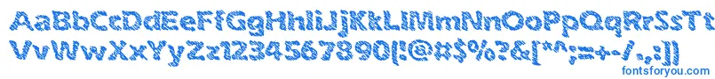 Шрифт inkswipe – синие шрифты