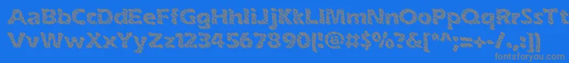 inkswipe Font – Gray Fonts on Blue Background