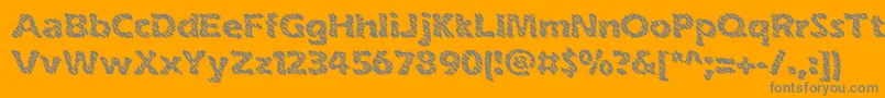 inkswipe-Schriftart – Graue Schriften auf orangefarbenem Hintergrund