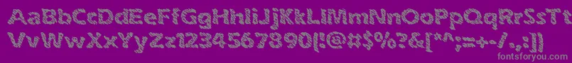 inkswipe-Schriftart – Graue Schriften auf violettem Hintergrund