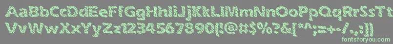 inkswipe-Schriftart – Grüne Schriften auf grauem Hintergrund