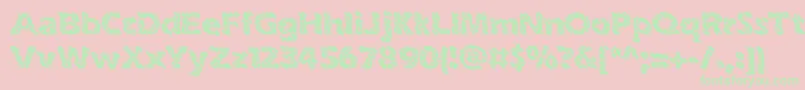 フォントinkswipe – ピンクの背景に緑の文字