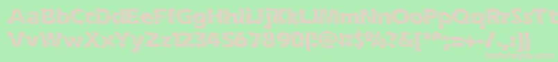 inkswipe Font – Pink Fonts on Green Background