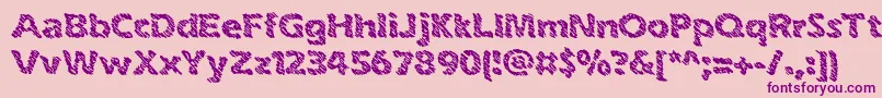 inkswipe Font – Purple Fonts on Pink Background