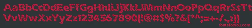 Шрифт inkswipe – красные шрифты на чёрном фоне