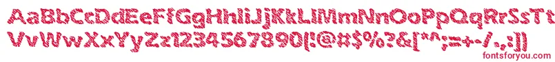 フォントinkswipe – 赤い文字