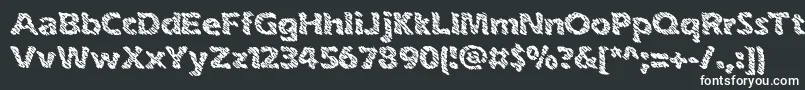 Шрифт inkswipe – белые шрифты на чёрном фоне