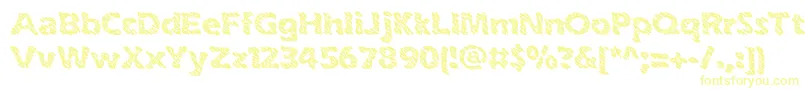 Шрифт inkswipe – жёлтые шрифты на белом фоне