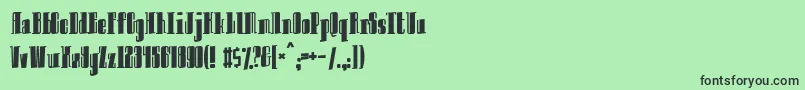 Innocent Font – Black Fonts on Green Background