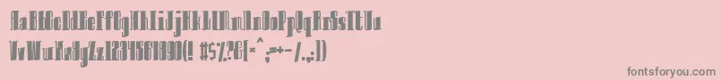 Innocent Font – Gray Fonts on Pink Background