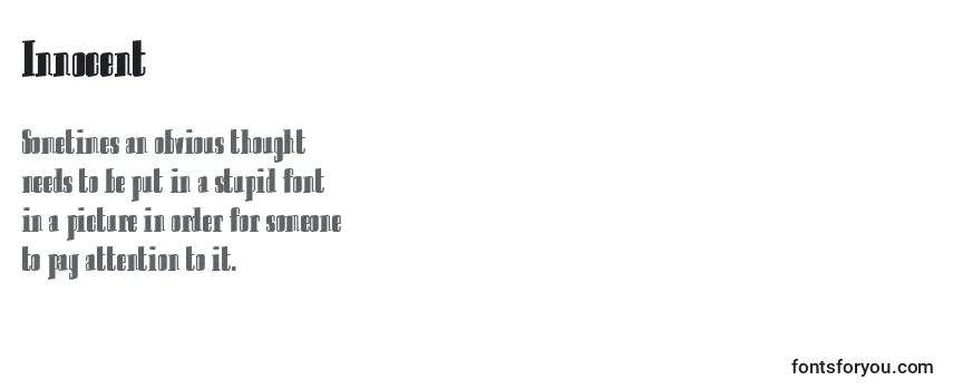 Schriftart Innocent (130349)