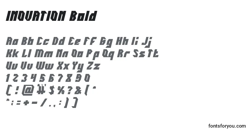 Шрифт INOVATION Bold – алфавит, цифры, специальные символы